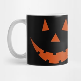 Orange halloween pumpkin face Mug